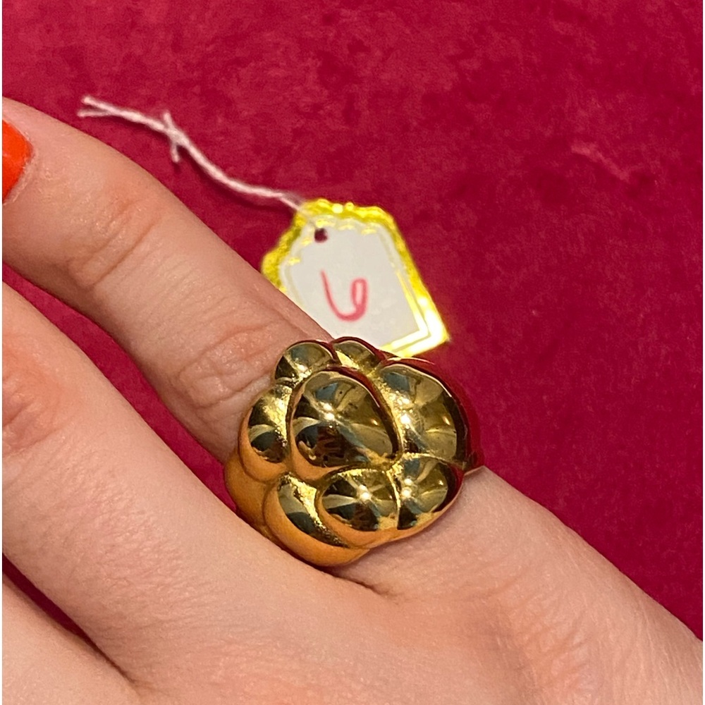 18k Gold Plated Bubble Ring